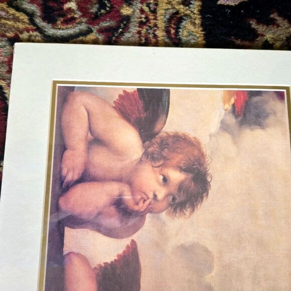 Cherub Angel Art Print Raphael Sistine Madonna NWT 16 X 20 - Picture 6 of 6